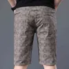 SHAN BAO Pantaloncini alla moda dritti dalla vestibilità leggera Summer Classic Brand Youth Plaid elasticizzato da uomo casual
