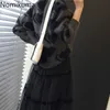 Nomikuma amour coeur motif chandails Style coréen hiver automne à manches longues tricoté pull pulls mode Vintage hauts 210514