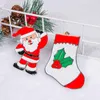 Juldekorationer Party Supplies Drop Ornament Art Iron Hängande Pendants Snowman Stocking Xmas Tree Deer Santa Claus Snowflake