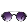 Steampunk Retro Męska marka Projektant Okrągły Punk Eyewear Gothic Style 2021 Produkty Okulary przeciwsłoneczne UV400