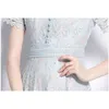 Lace Hollow Out Summer Dress Women Short Sleeve Sexy V-Neck Single-Breasted Elegant Dresses Vestidos 210520