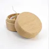 Small Round Wooden Storage Box Handmade Jewelry Organizer Soap Crafts Case Vintage Decorative Natural Craft Jewelry Box 4942 Q2