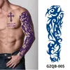 TS004 45x15.5 cm autoadesivo del tatuaggio temporaneo corpo nudo impermeabile di grandi dimensioni per tatuaggi a manica lunga del braccio design 3d