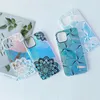 Verão Bling Laser Aurora Clear Clear Capas de Telefone Cordas Cor Mandala Flores Geométrico FiguretPu Pc Capa para iPhone 13 12 Mini 11 Pro Xs Max XR X 7 8 Plus