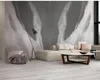 Wallpapers 3D Modern Wallpaper voor Woonkamer Lichtgrijs Atmosferische Marble Achtergrond Muur