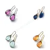 Boucles d'oreilles en pierre naturelle pour femmes, bijoux suspendus, cadeau d'anniversaire, de fête de mariage