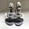 2021 дизайнерские женские сандалии мода плоская тапочка летняя дна-бабочка со стразами открытый повседневная обувь пляж фланпы 35-43 W59
