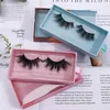 20 Style 5D Mink Eyelashes Handmade 25mm Cull Strip Eyelash Chice Mink Lashes False مع صناديق مستطيل سباركلي