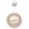 Strängar LED Night Light Ramadan Hanging Lamp Muslim Festival Castle Moon 3D Mubarak Indoor Decor Atmosphere 16cm och 24CM276R