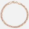20cm Bracelets For Women Men 585 Rose Gold Curb Snail Foxtail Venitian Link Chains Men's Bracelet Fashion Jewelry Gifts KCBB1