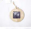 Sublimation Bois Cadre Décorations Blancs Pendentif DIY Photo Pendentifs En Bois Photo-Cadre Cadeaux De Noël Arbre De Noël Ornement SN4130