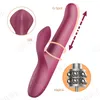 NXY Vibrators Sex G Spot Dildo Teleskopisk Roterande Vibrator Kvinnlig Klitoris Massager Beaded Skalbar Kanin Wand Silikon Leksaker för Kvinnor Shaki 1220
