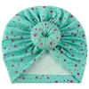 Printing Beanie Cap Newborn Infant Baby Summer Fashion Cute Turban Hats Sweet Soft Elastic Caps for Toddler Girls Beanies Hair Accessories