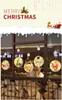 String Christmas atmosphere curtain window decoration room decoration with painted hanging plate copper wire hanging suction cup