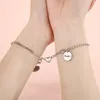 Link, Chain Romantic Love-Shaped Magnet Bracelet For Couples Stainless Steel Charm Attractive Men And Women Valentine'Day Jewelry Gifts