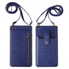New Mobile Phone Bag Ladies Multifunctional Crossbody Vertical Retro Euro Mini Shoulder Crocodile Pattern Coin Purse