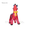 Outdoor Christmas Decorations Red Inflatable Reindeer 5m Xmas Character Cartoon Animal Blow Up Rudolph For Parade Show