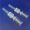 Partihandel 10mm 14mm 18mm Hookah Quartz Nectar Collector Tips Tjock Drop Tester Tube Tips för rökning