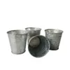 D7xH7cm Galvanized Planters Small Silvery Nursery pots Mini Succulents Pots Tin Boxes flowerpots SF-048