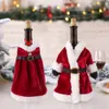 Nouvelle couverture de bouteille de vin de Noël Joyeux Noël Décor pour la maison Ornements de Noël Cadeau de Noël Bonne année 2022 DHL Expédition rapide