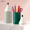 Lápis criativo moderno quarto de crianças macio mobiliário divertido caneta de cerâmica tanque de armazenamento decoração 210414