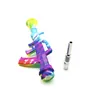 Unique style silicone Nectar nector Collector kit Concentrate smoking Pipe Titanium Tip Dab Straw Oil Rigs