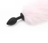 Sweet Magic Pink Fox Tail Anal Butt Plug Anal Stopper Anus Lisse Jouet avec Gradient, Accessoires de Cosplay, Crawls Paws Fun Role Play Sex Toys