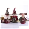 Decorations Festive Supplies & Garden Home Bar Decoration Party Toys Christmas Ornaments Plush Santa Claus Elk Snowman Cute Mini Desk Toy Dh