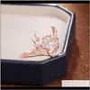 Cluster Drop Delivery 2021 Selling Cute Elk Antlers Rings Sparkling Zircon Party Jewelry Gift For Women Engagement Ring Bague Femme Tsy1C