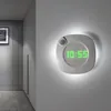 lighted wall clocks battery