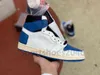 Jumpman 1 High OG Dark Mocha Travis Scotts Obsidian basketbalschoenen UNC Heren Hulde aan Home Royal Blue Dames Sport Sneakers Trainers