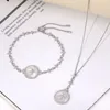 bracelet pearl crystal set