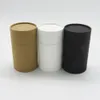 boîte kraft carton bidon cylindrique rond bouteille d'huile pot carton emballage tube 210517