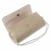 ThinkThendo Women's Evening Shoulder Bag Bridal Clutch Party Prom Bröllop Handväska 220310