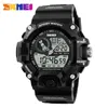 SKMEI Brand Sports Watches Men Dual Time Camouflage Military Watch Men Army LED Digital Wristwatch 50M Waterproof Men's Clock X0524