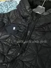 メンズダウンパーカーデザイナーマンデザイナーダウンズ衣類フーディージッパーレター両面コットンジャケット冬コートセーターS衣類ブラック02 9xjl