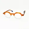 Mäns optiska rammärke designer män kvinnor mode oregelbundna hexagon fyrkantiga glasögon ramar vintage små myopia glasögon 242n