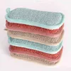 Dwustronna Kuchnia Magia Magiczna Sponge Scrubber Gąbki Danie Ręczniki do mycia Podkładki Dźwiękowe Łazienka Szczotka Wipe Pad Jy0895