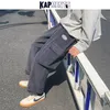 KAPMENTS Pantaloni cargo larghi da uomo vintage in velluto a coste 2021 Pantaloni da jogging Pantaloni coreani da uomo streetwear giapponese a gamba larga 220214