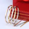 Uwielbiam Bangle Classic N Edition Bransoletka Bransoletka Women Mens Designer Jewelry Gold Stal Stal Projekt Men Paznokcie Urok Para Bracelets Bang 4734 Ail S.