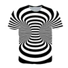 Mens Gráfico Camisetas Moda Verão 3D Impressão Digital Estilo Esportes Tees Tops Homens Casual Vortex Série Loose Manga Curta T-shirts