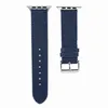 Bracelet de montres de luxe pour Apple Watch Band 41mm 42mm 38mm 40mm 44mm 45mm iwatch 6 7 5 4 3 2 bandes de mode lettre prin cuir Straps