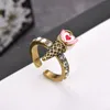 2021 sauvage amour tempérament lettre anneau diamant mode grand bateau chat simple accessoires femme haute qualité livraison rapide