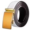 Belts Fashion Designer Yellow Leather For Men Automatic Mens Luxury Cowhide Genuine Jeans Strap