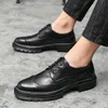 Shoe Wedding Party Men Male Casual Shoes Oxford Brand Men's Leather Bullock Trend Gentleman Formal Office Business 67028 s 's