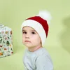 Bebê material pompom chapéu de natal inverno miúda miúda bebê menino menino chapéus aquecido espessura crianças infantil beanie beanie bonnet casquette enfant xmas presentes