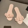 2021 Yaz Marka Tasarımı Camellia Çiçek Kadın Jöle Ayakkabı Terlik Yaz Flip Flips Plaj Sandalet Daireleri Bayanlar Slaytlar7361105