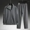 Herren-Trainingsanzüge Casual Set Frühlings- und Herbst-Vater-Kleid mit mittleren Alterswächteranzug mit großer Größe Sportswear Jacke