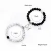 Lien, Chaîne 2pcs / set Aimant Bracelets Couple Vintage Correspondant Braslet Pierre Distance Jumelé Braclet Amoureux Bijoux Saint Valentin Présent