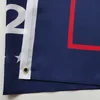 Trump 2024 Vlag U.S. Algemene verkiezingsbanner 2 Koperen Griemat neemt Amerika terug vlaggen Polyester Outdoor Indoor Decoratie JY6505